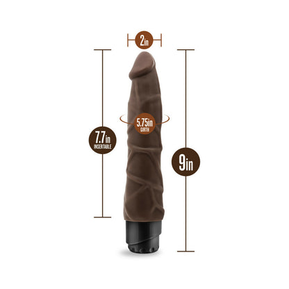 Dr. Skin - Cock Vibe 1 - 9 Inch Vibrating Cock -  Chocolate