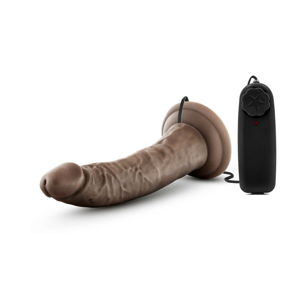 Dr. Skin - Dr. Dave - 7 Inch Vibrating Cock With Suction Cup - Chocolate