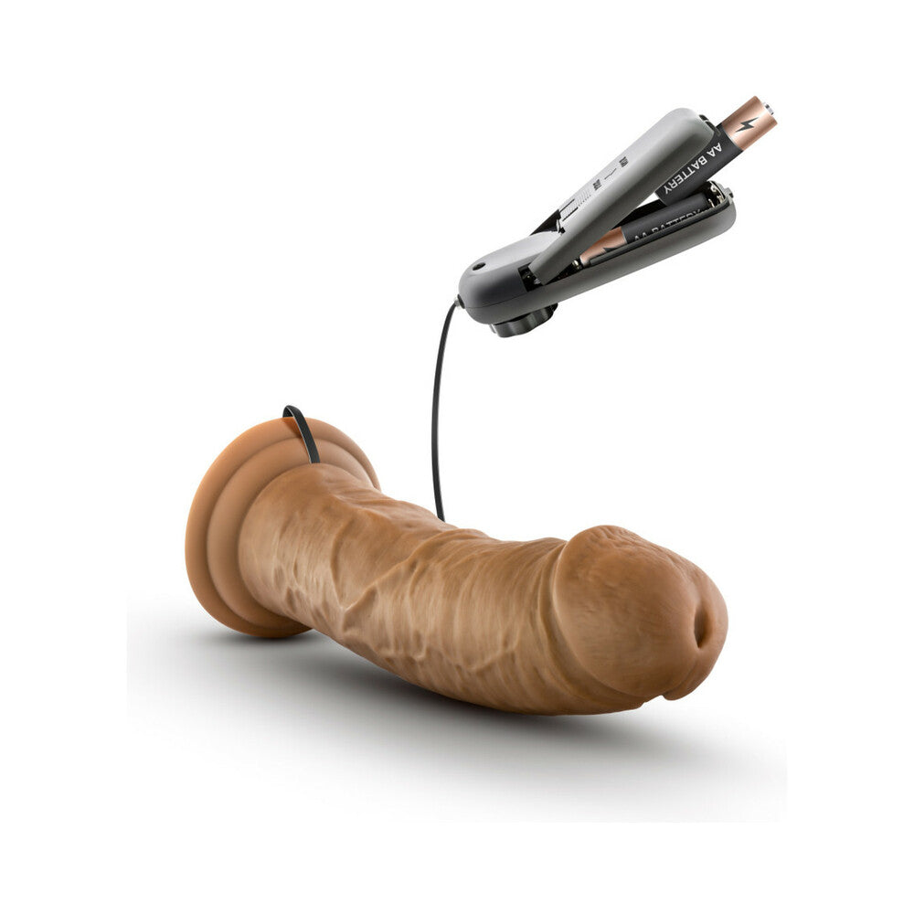 Dr. Skin - Dr. Joe - 8 Inch Vibrating Cock With  Suction Cup - Mocha