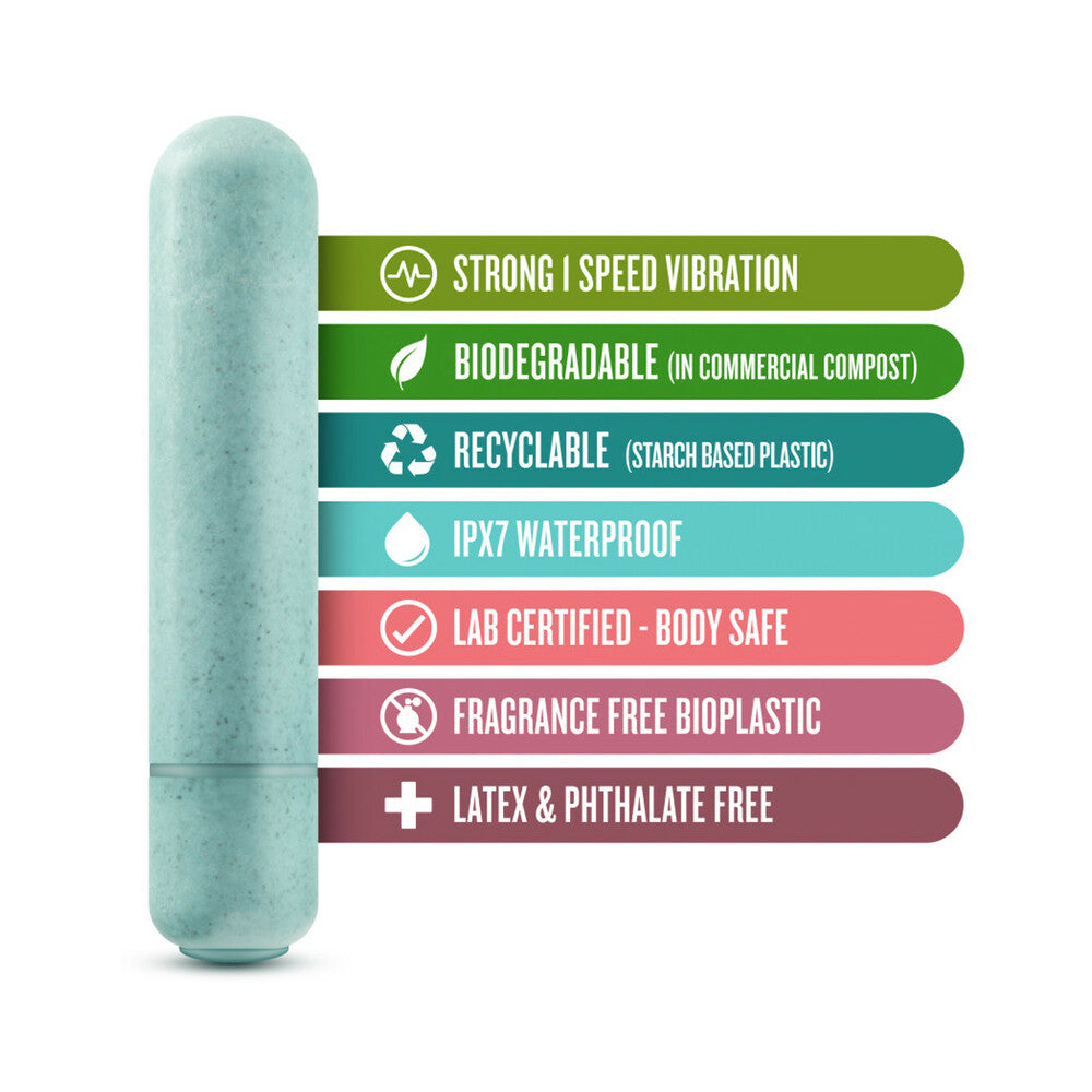 Gaia Eco Bullet Vibrator Aqua Blue