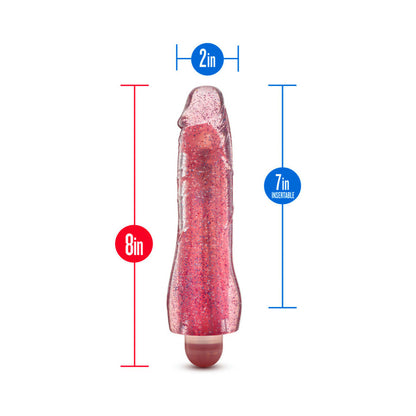 Blush Glow Dicks Glitter Vibrator Molly - Pink
