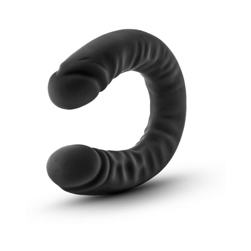 Ruse - Silicone Double Headed Dildo - 18in - Black