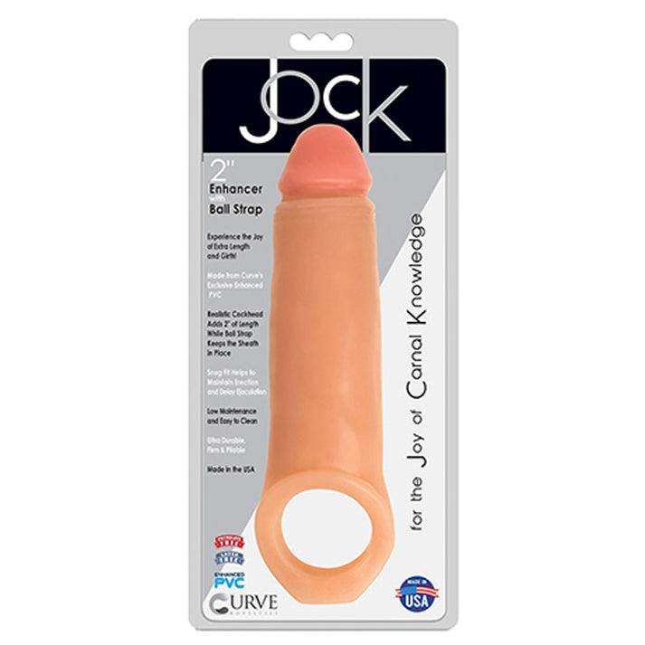 Jock Enhancer 2 Inches Extender With Ball Strap Beige