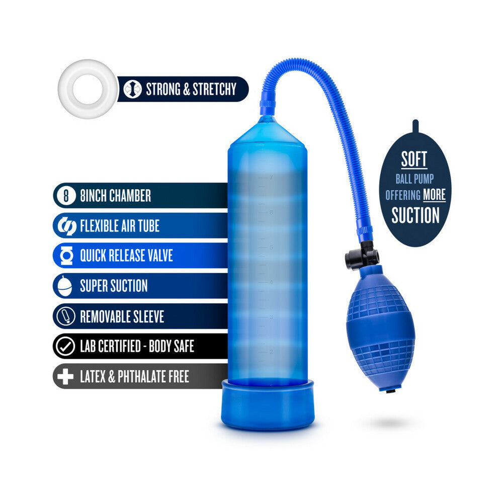 Blush Performance VX101 Male Enhancement Pump - Blue