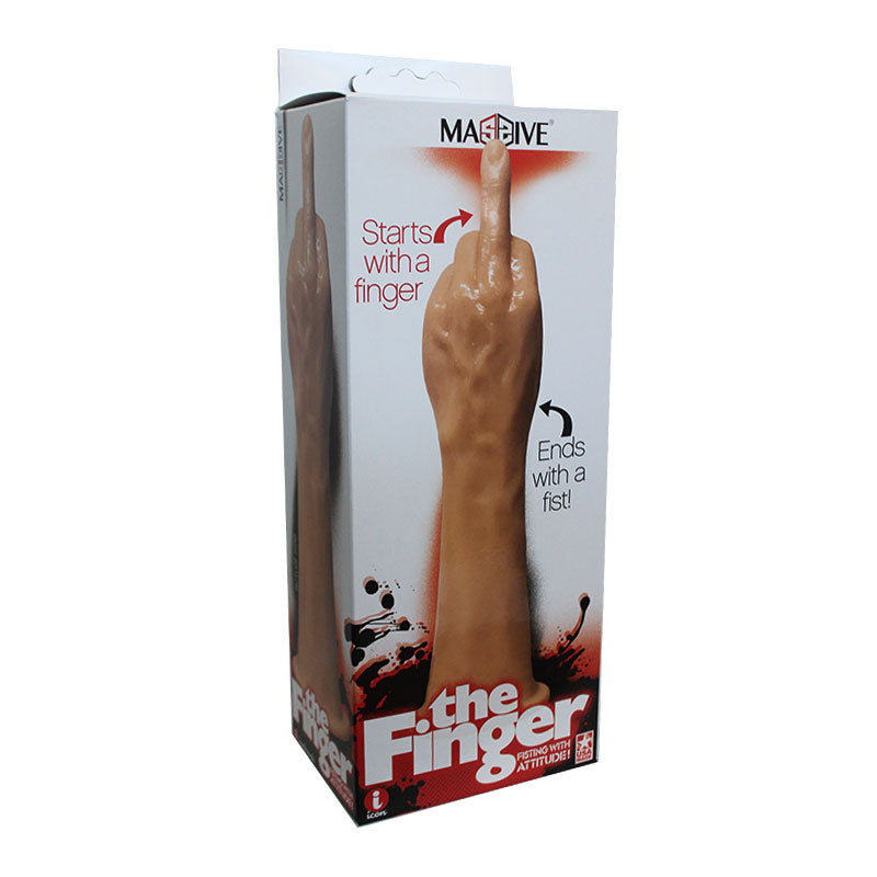 Massive The Finger Fisting Beige Dildo