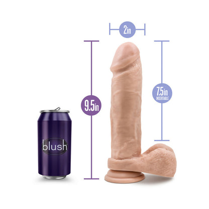 Au Natural - 9.5 Inch Dildo With Suction Cup -  Vanilla