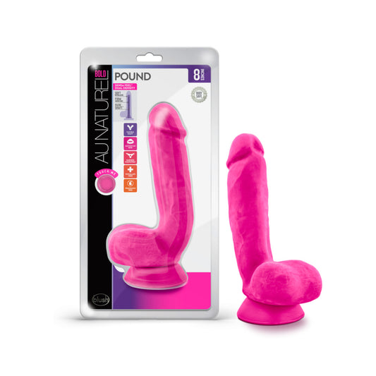 Au Naturel Bold Pound 8.5 inches Dildo Pink