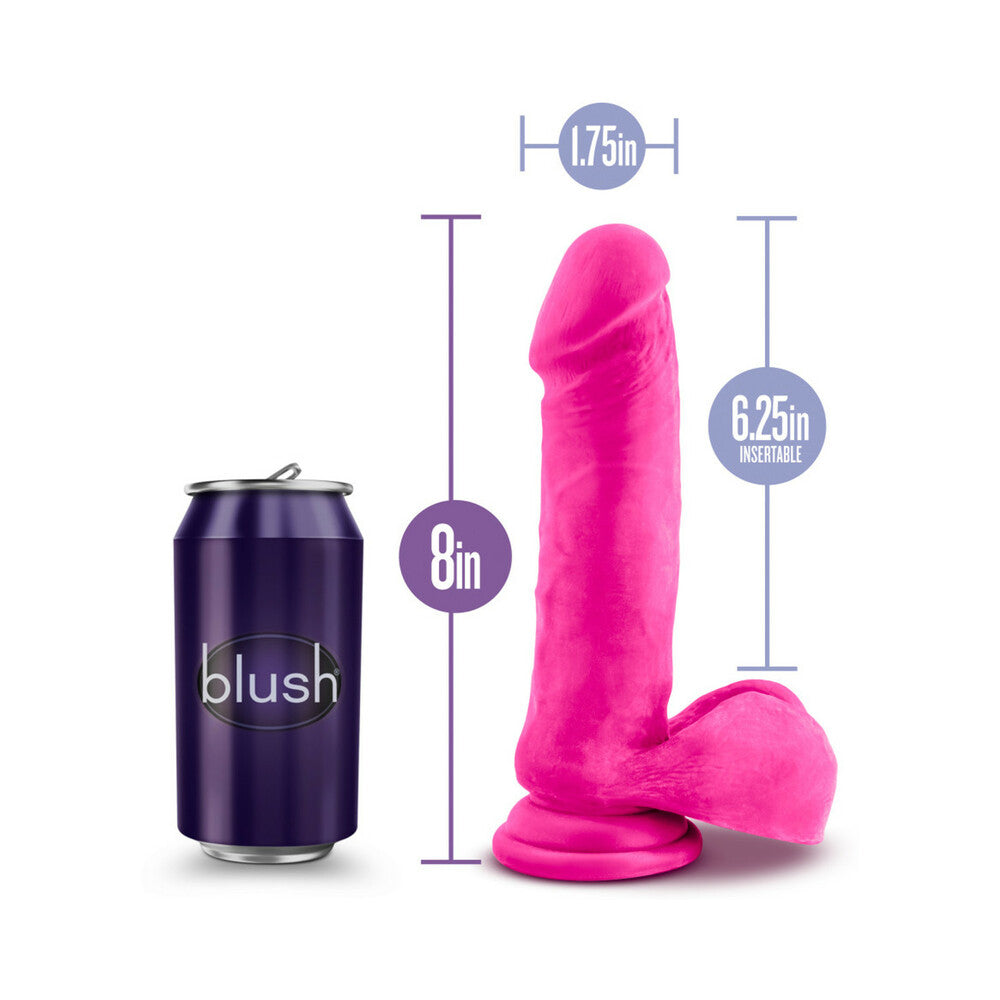 Au Naturel Bold Hero 8 inches Dildo Pink