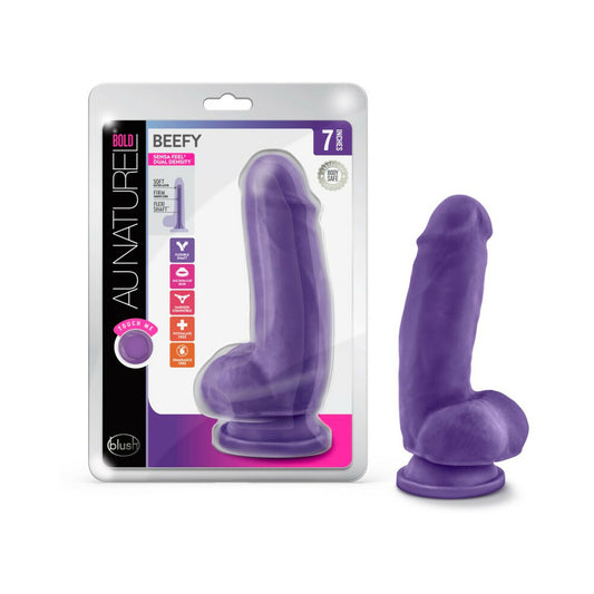 Au Naturel Bold Beefy Dildo 7 Purp