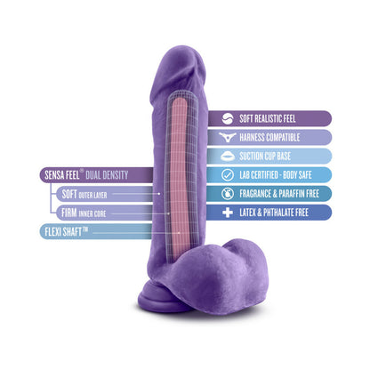 Au Natural - Bold - Hero - 8in Dildo - Purple