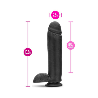 Au Natural - Bold - Huge - 10.5 Inch Dildo -  Black