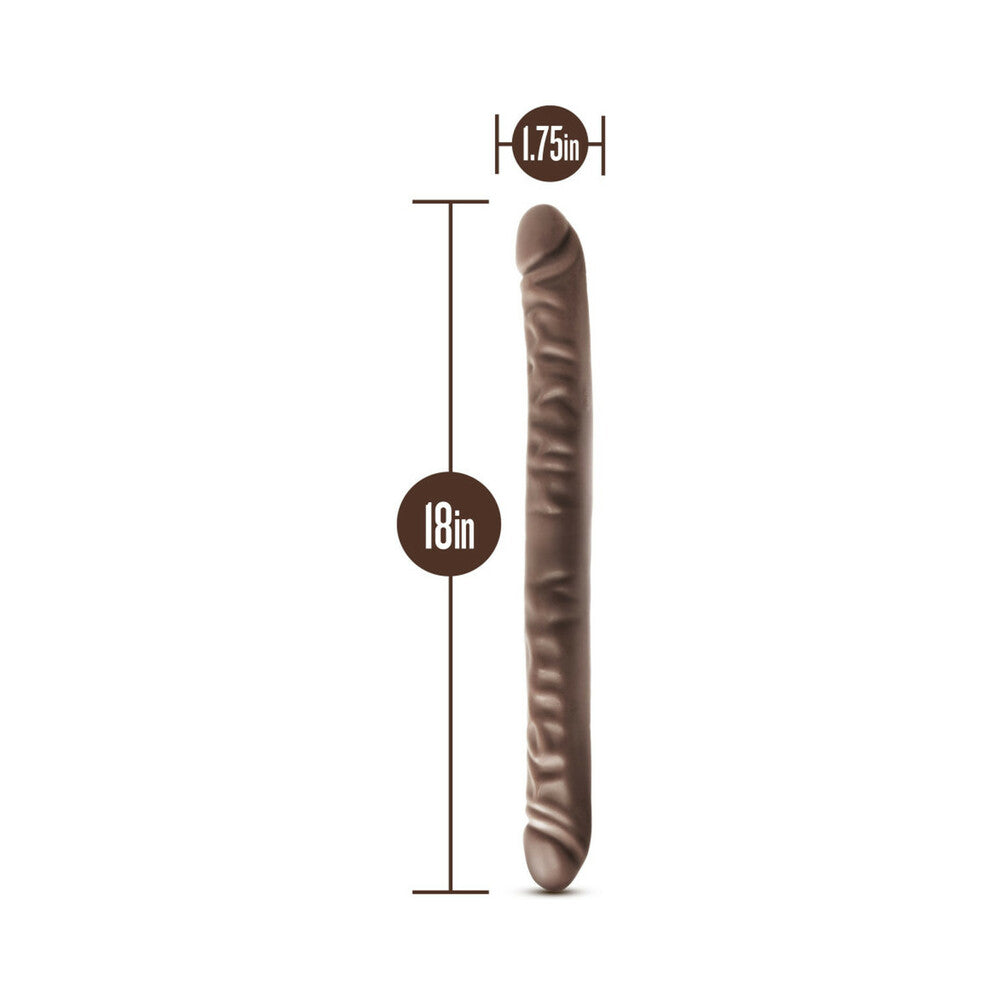 Dr. Skin - 18 Inch Double Dildo - Chocolate