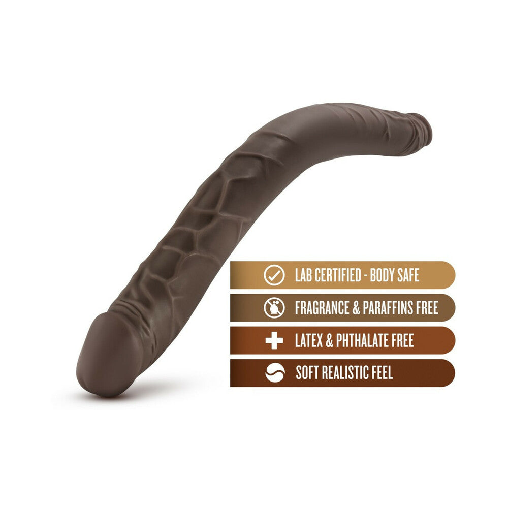 Dr. Skin - 16 Inch Double Dildo - Chocolate