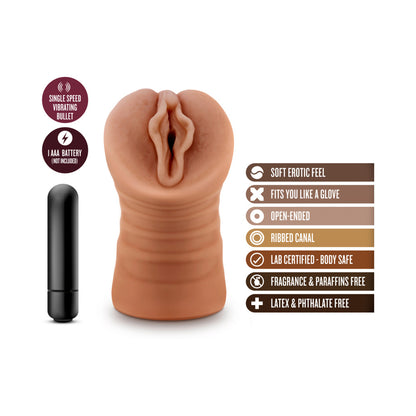 M For Men Sofia Mocha Tan Vagina Stroker