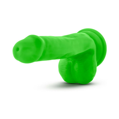 Neo Elite 6 inches Silicone Dual Density Cock, Balls Green