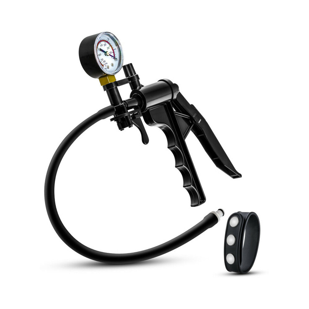 Performance - Gauge Pump Pistol With Silicone Tubing & Silicone Cock Strap - Black