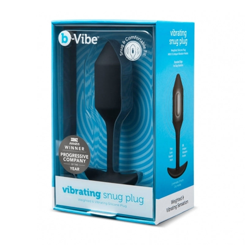 B Vibe Vibrating Snug Plug 4 Xl Black