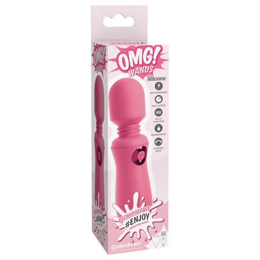 Omg! Wands Enjoy Rechargeable Vibrating Wand, Pink