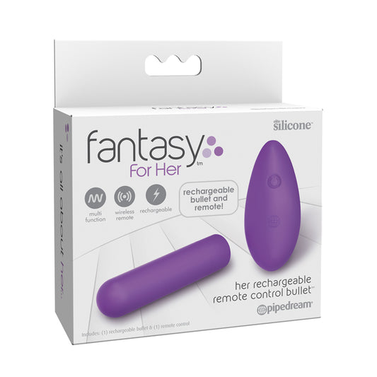 Fantasy for Her Rechargeable Remote Control Bullet - Purple