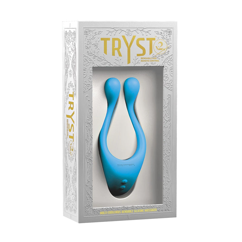 Tryst V2 Bendable Multi Erogenous Zone Massager Remote Teal