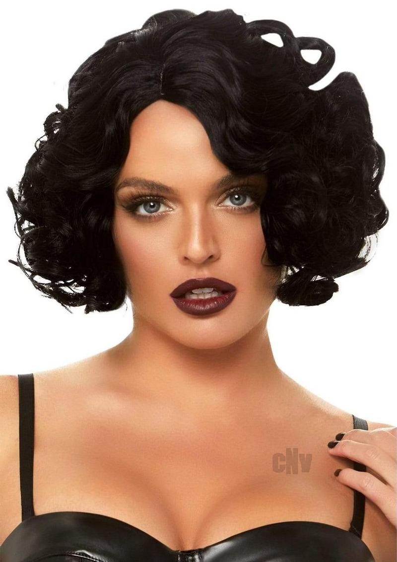 Curly Bob Wig O S Black