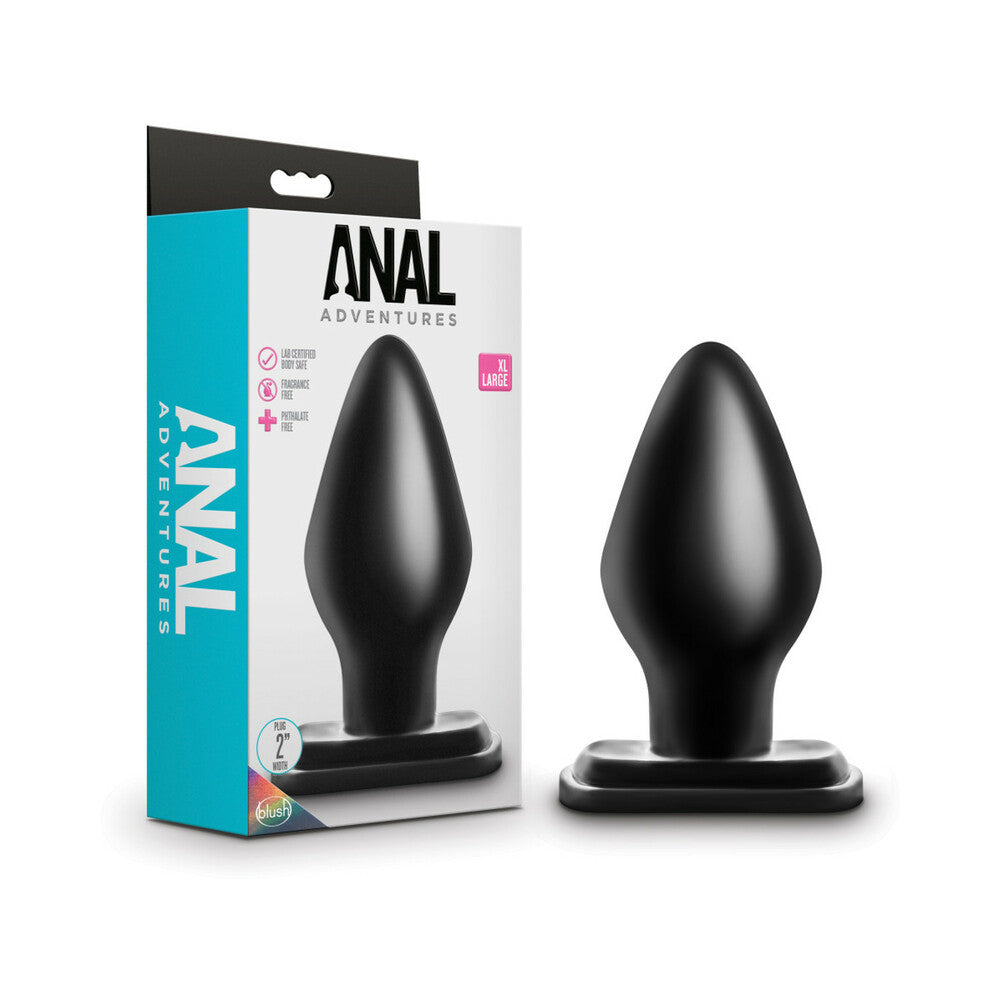 Blush Anal Adventures Xl Plug Black 4534