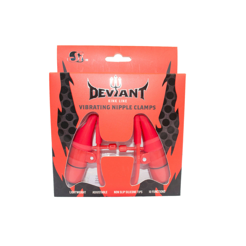 Vibrating Nipple Clamps Red –