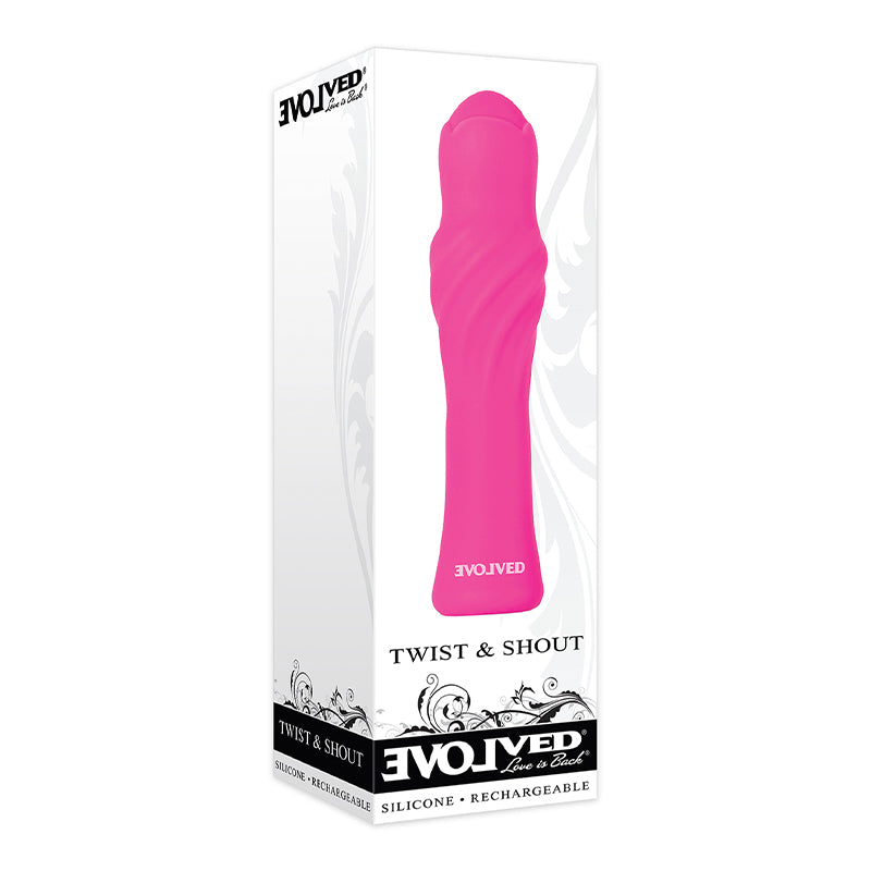 Evolved Twist & Shout Rechargeable Bullet - Pink