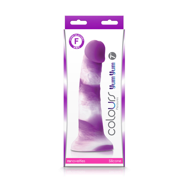 Colours Pleasures Yum Yum 7" Dildo - Purple