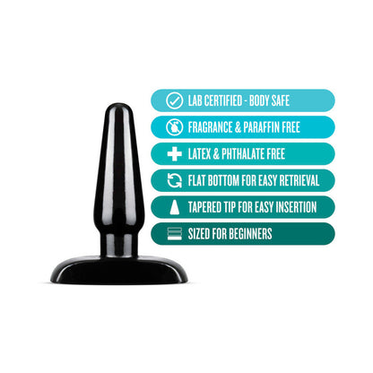Blush Anal Adventures Basic Anal Plug - Small Black