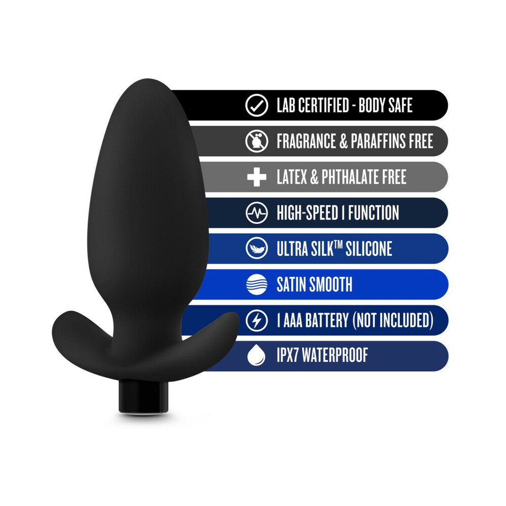 Blush Anal Adventures Platinum Silicone Saddle Plug Black 9987