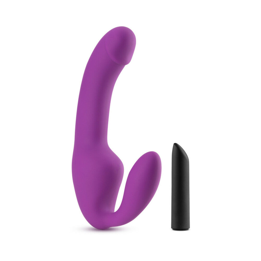 Blush Temptasia Cyrus Strapless Silicone Dildo - Purple