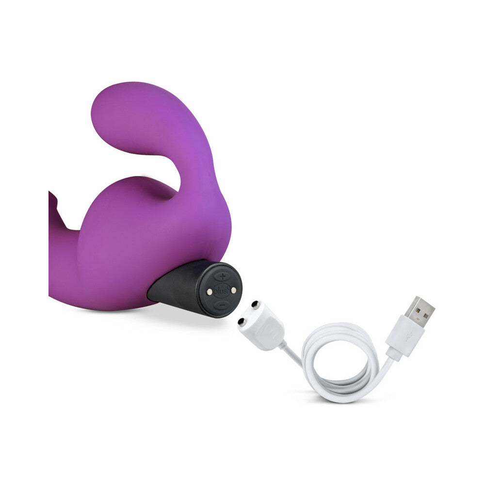 Blush Temptasia Cyrus Strapless Silicone Dildo - Purple