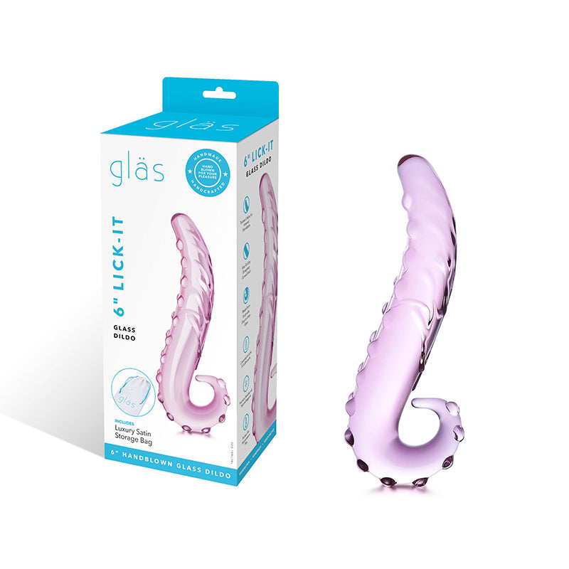 Glas 6" Lick-it Glass Dildo