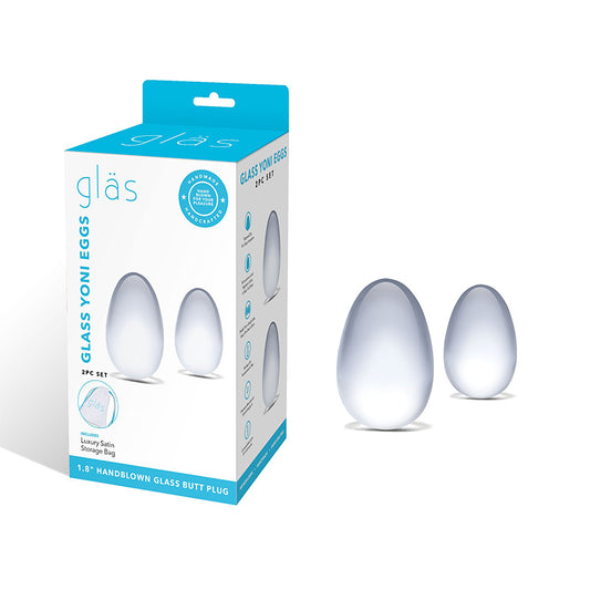 Glas 2-piece Glass Yoni Egg Set