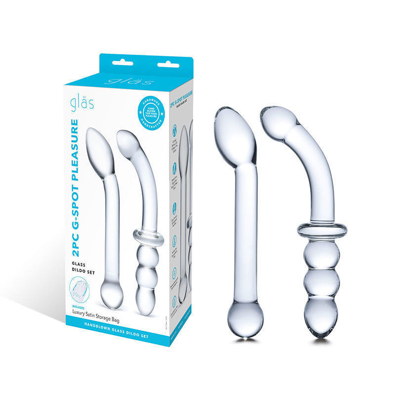 Glas 2-piece G-spot Pleasure Glass Dildo Set