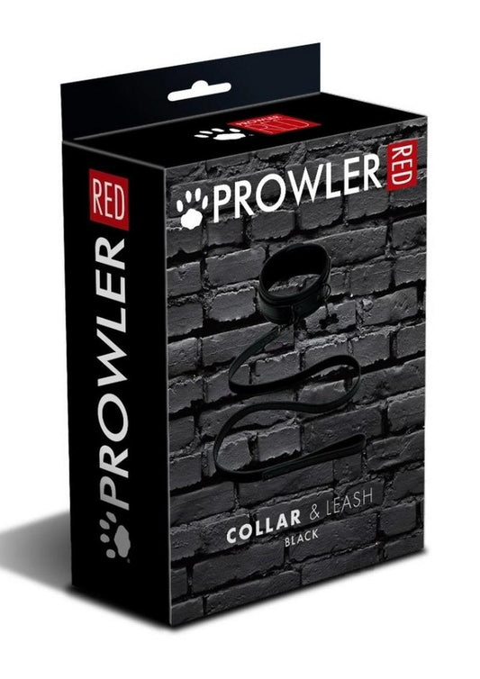 Prowler Red Collar And Leash Blk