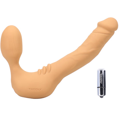 Tantus Real Strapless Slim Strap-on Honey