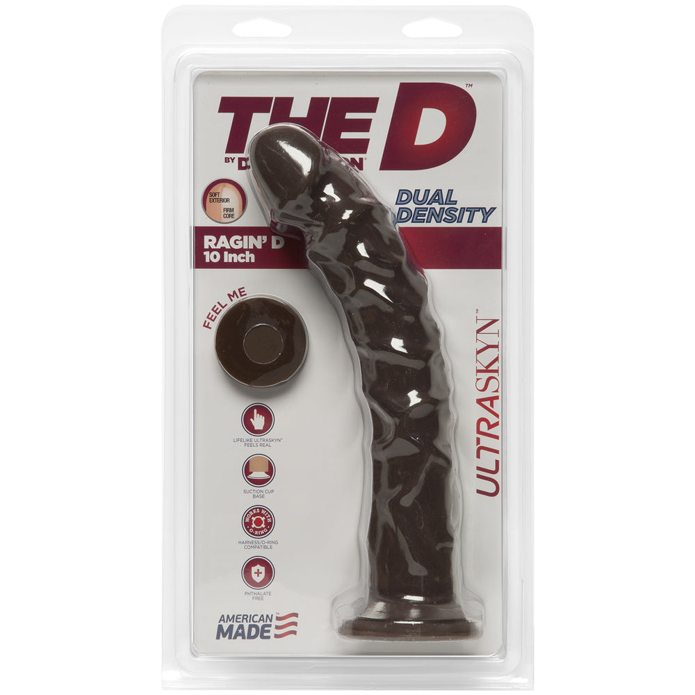 The D Ragin D 10 Chocolate Brown Ultraskyn Dildo –