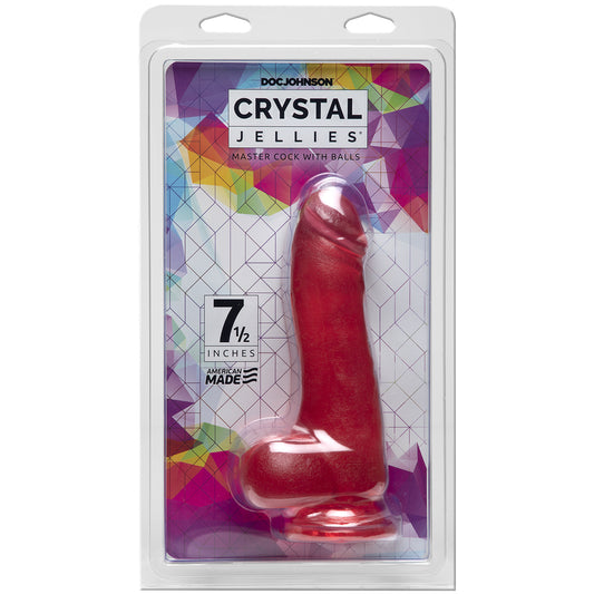 Crystal Jellies - 7.5 Inch Master Cock With Balls