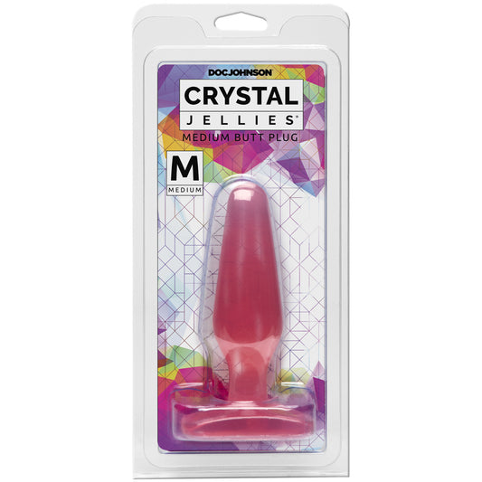 Crystal Jellies Butt Plug - Medium Pink