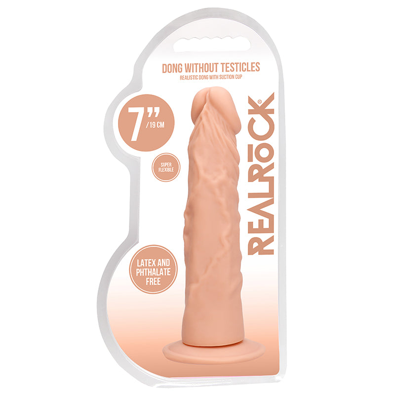 Real Rock Realistic Dildo - 7" - 17 Cm - Vanilla