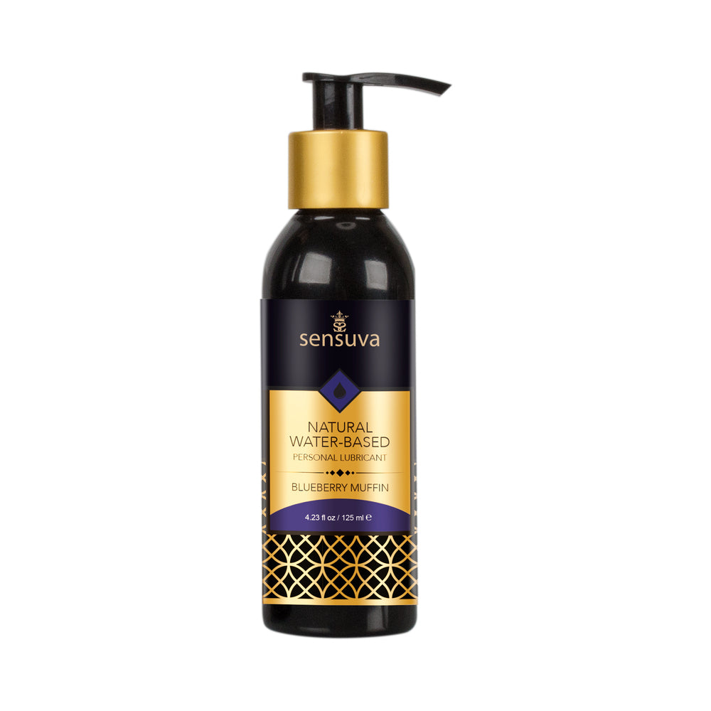 Natural Water-based Personal Lubricant Blueberry 4 Oz. Bottle