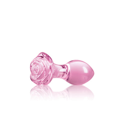 Crystal Rose Butt Plug - Pink
