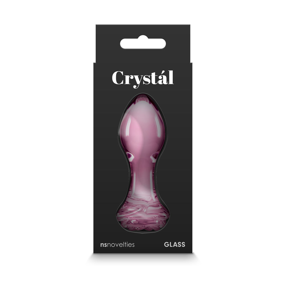Crystal Rose Butt Plug - Pink