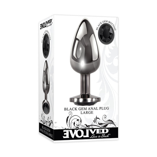 Evolved Black Gem Anal Plug - Large