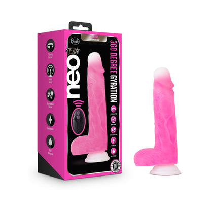 Neo Elite - 10-inch Silicone Dual-density Cock With Balls - Neon Purple