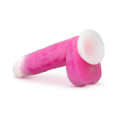 Neo Elite - 10-inch Silicone Dual-density Cock With Balls - Neon Purple