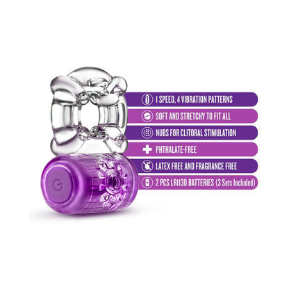 Play With Me - One Night Stand Vibrating C-ring - Purple