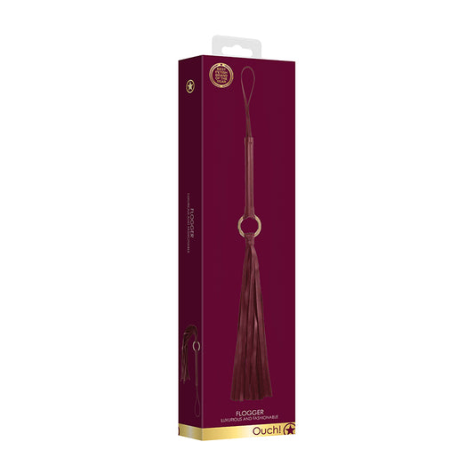 Ouch Halo Flogger Burgundy